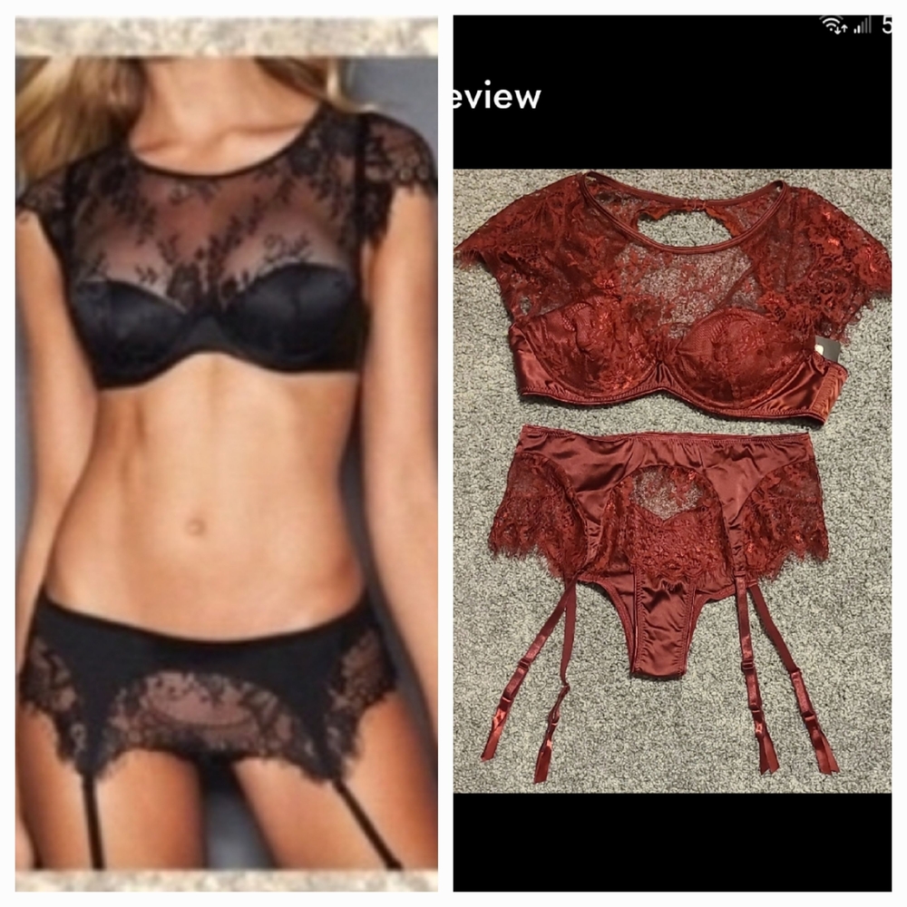 FREDERICKS OF HOLLYWOOD  "Ophella" Style, Color Bordeaux